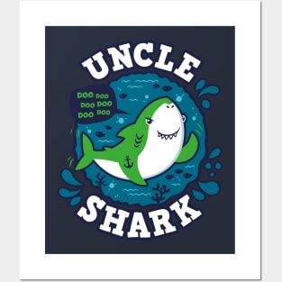 Uncle Shark (trace) Posters and Art